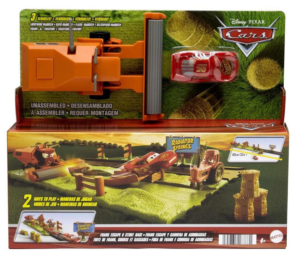 Disney Pixar Cars, HRX48, Set van voertuig en racebaan, Productafbeelding 