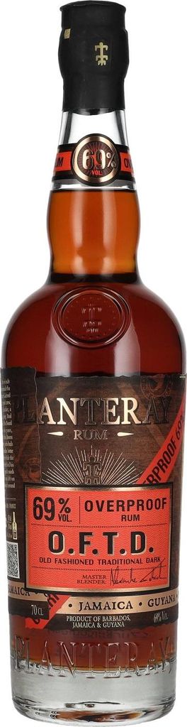 PLANTERAY O.F.T.D Overproof, 69% Vol. 0,7 l Produktbild 