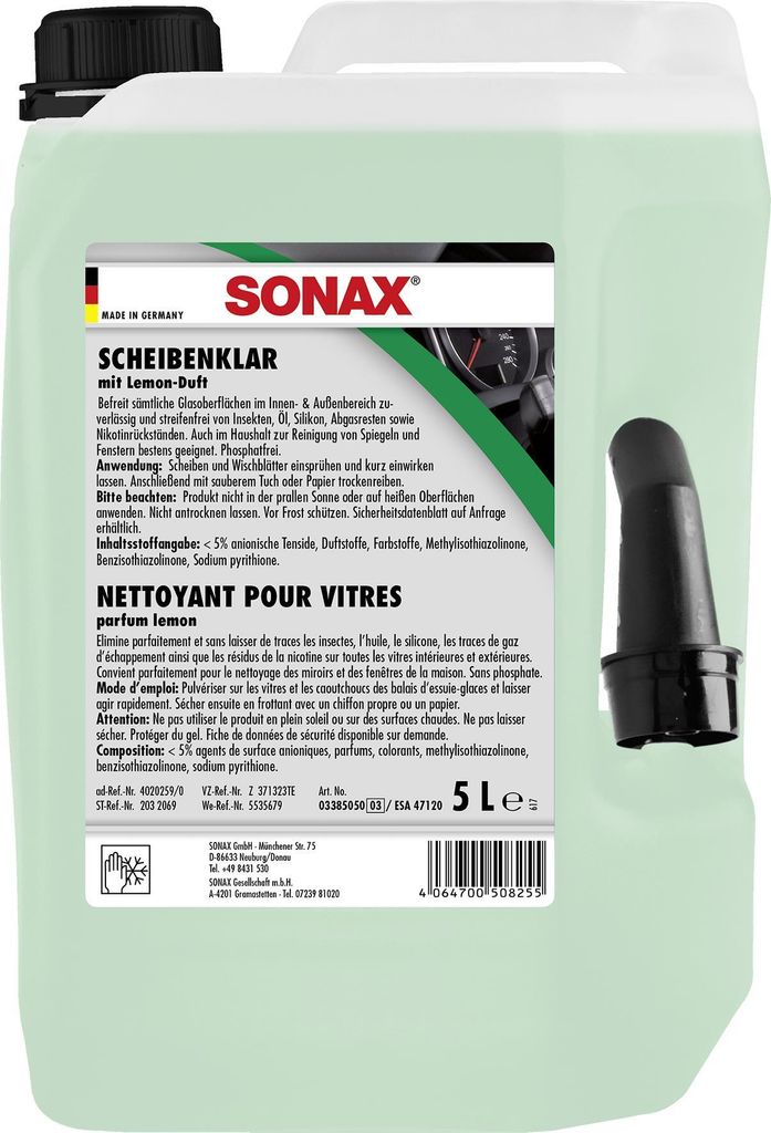 Sonax ScheibenKlar 5 Liter Kanister Reifen