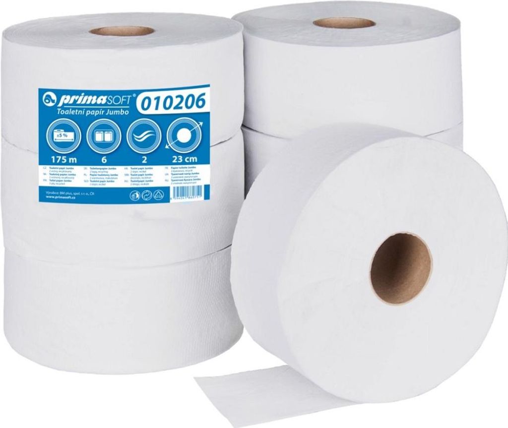Papier hygiénique double couche prix pour 1pc 230mm 6pcs Image du produit 