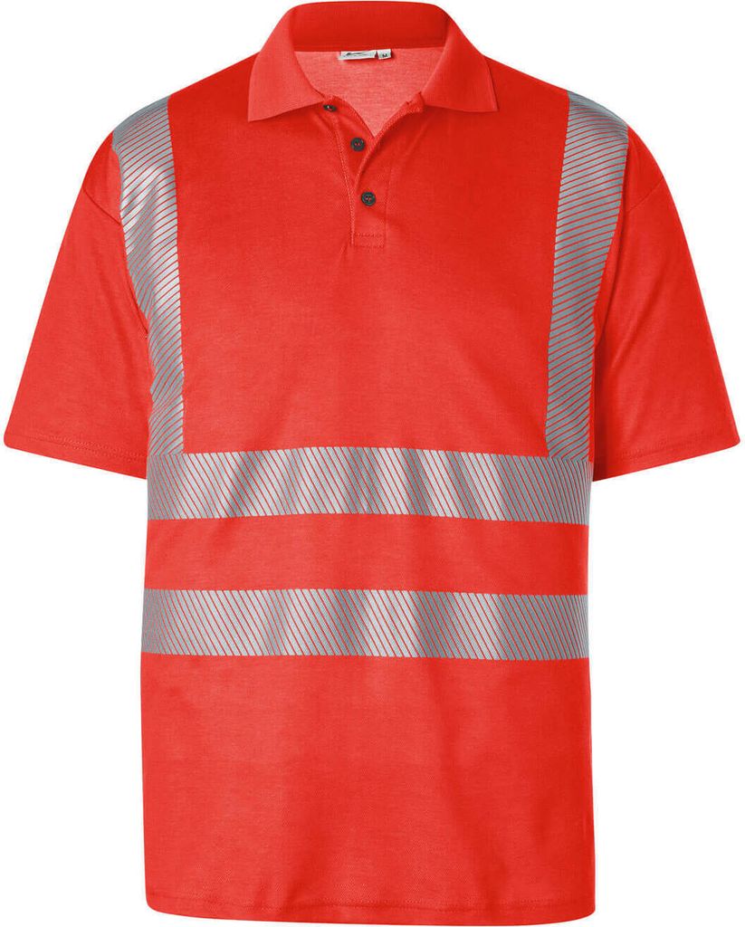Kübler Reflectiq Polo PSA 2 warnrot Gr. S