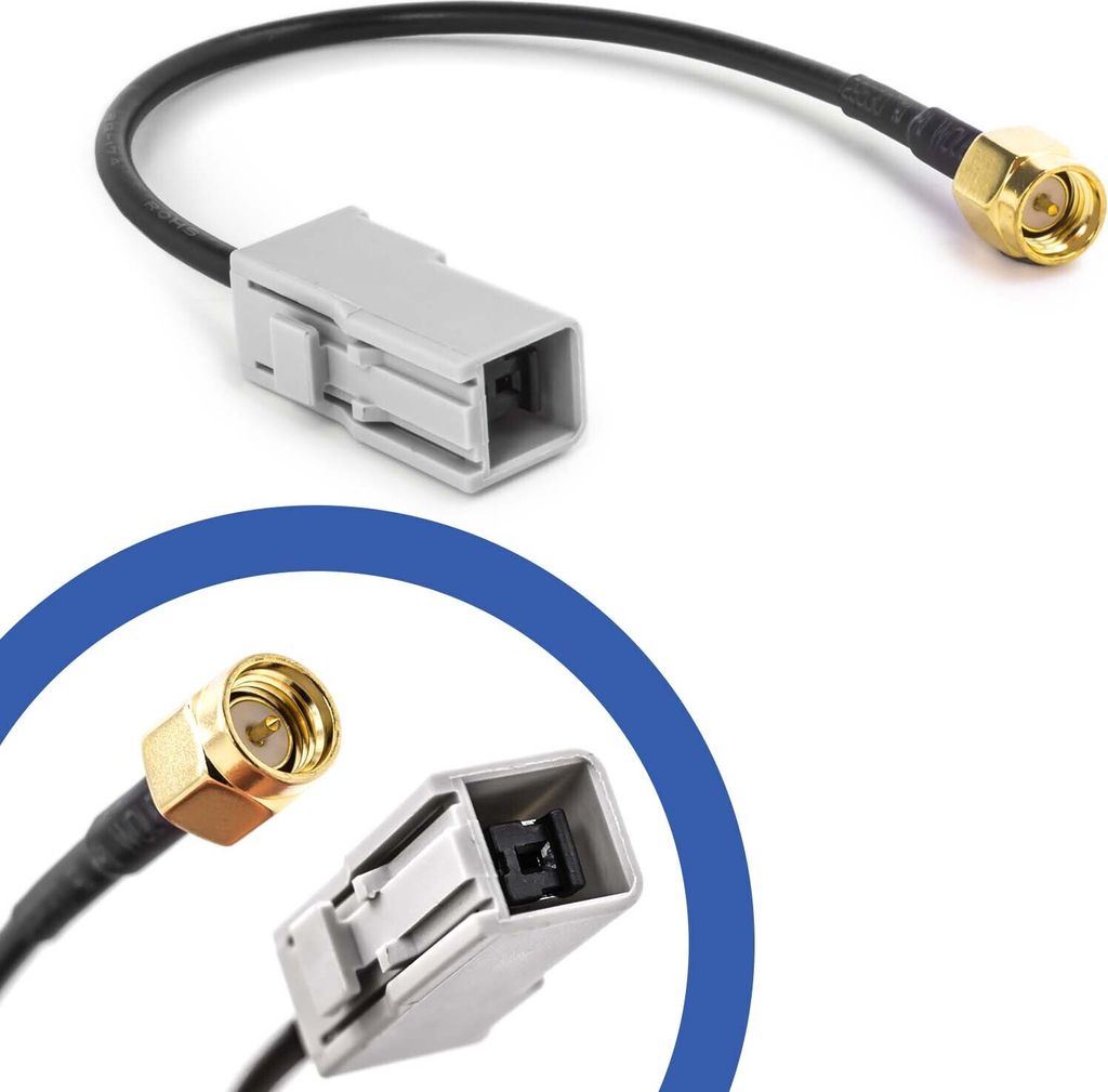 Auto KFZ Antennen Adapter GT5 (M) Buchse auf SMA (M) Stecker Kabel GSM GPS DAB
