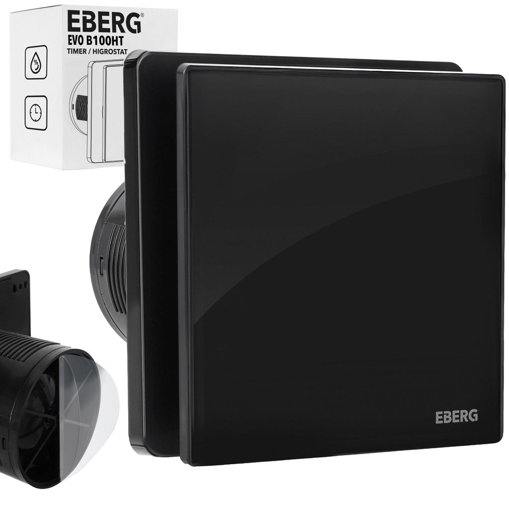 EBERG EVO B 100 HT: Ventilador de baño de 100 mm con sensor Imagen del producto 