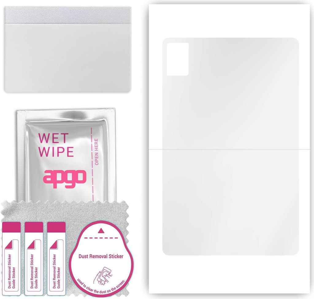 apgo Rückseite Schutzfolie, klar, kompatibel mit TCL Tab 10 Gen 2, Hinten Hydrogel-Displayschutzfolie mit Positionierhilfe, kratzfest, einfache Mo...