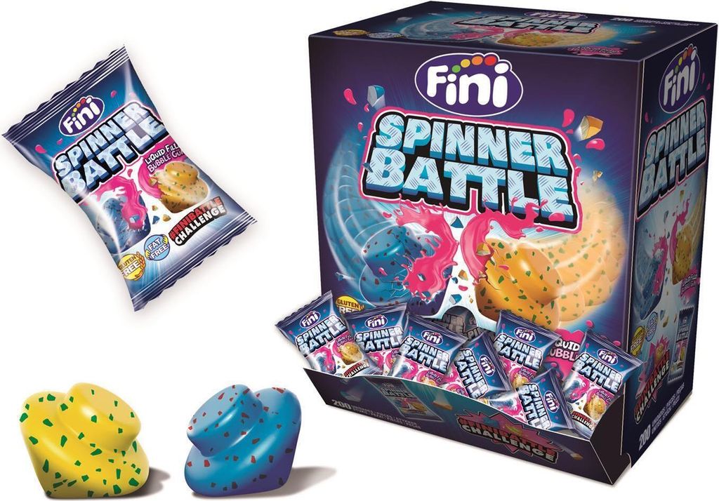 Fini Bubble Gum 5 g Spinner Battle mit flüssigen Kern Produktbild 