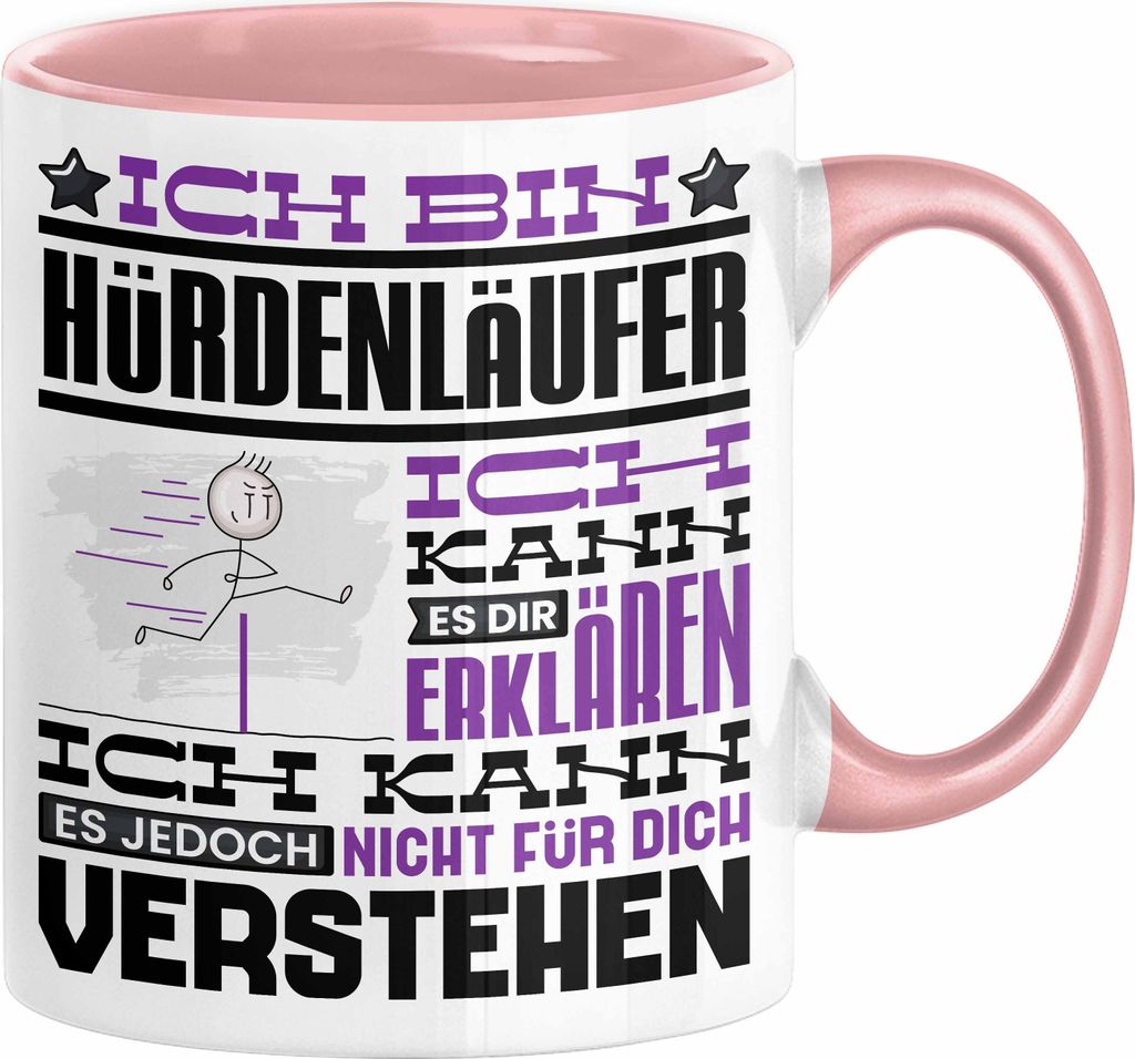 Hürdenläufer Geschenk Kaffee-Tasse Geschenkidee für Hürdenläufer Ich Bin Hürdenläufer Ich Kann Es Dir Erklären Jedoch Nicht Für Dich Verst...