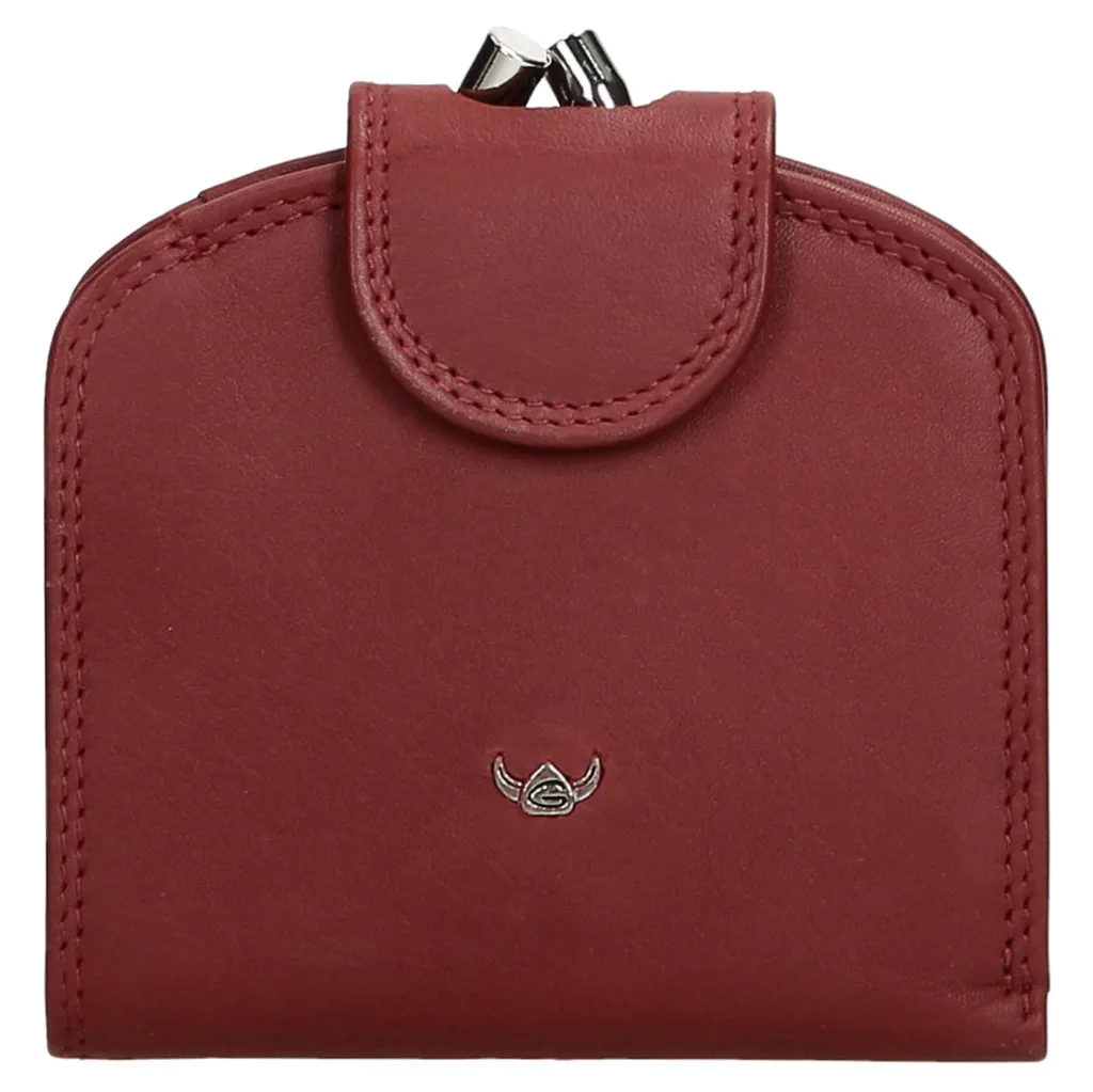 Portafoglio RFID Golden Head Polo Rosso - Nappa Bovina Certificata - 10