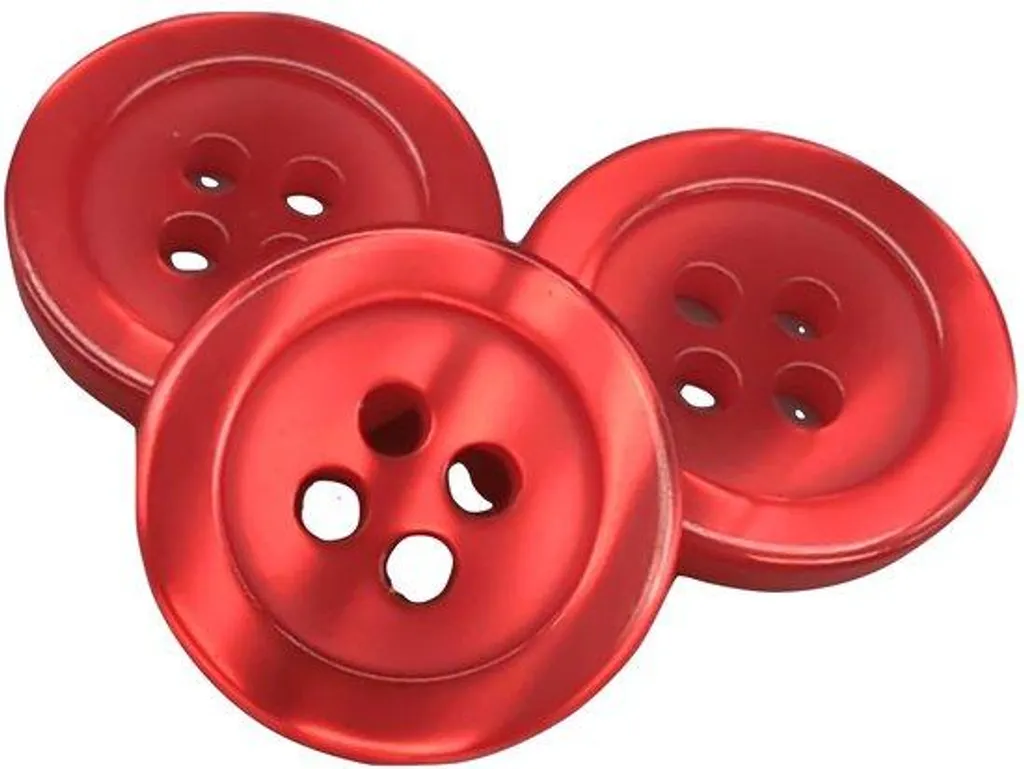 Lot de 50 Boutons à Vis Rouge 15mm - Accessoire Couture Fabriqué en Espagne