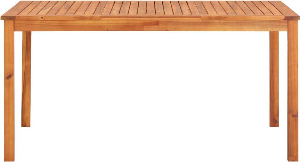 vidaXL Gartentisch 150x90x74 cm Massivholz Akazie