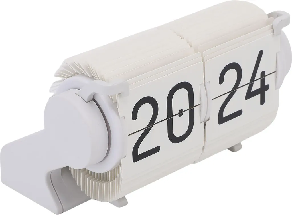 Horloge à bascule USB silencieuse avec rappel et design mécanique 70s