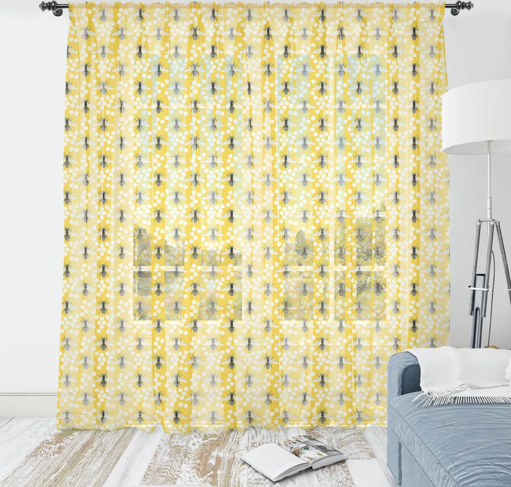 Tapisserie Reine des Abeilles ABAKUHAUS en Satin Soyeux - 220 x 274 cm
