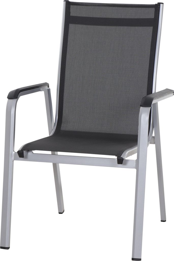 SIENA GARDEN Tesoro Stapelsessel silber Aluminium M29566