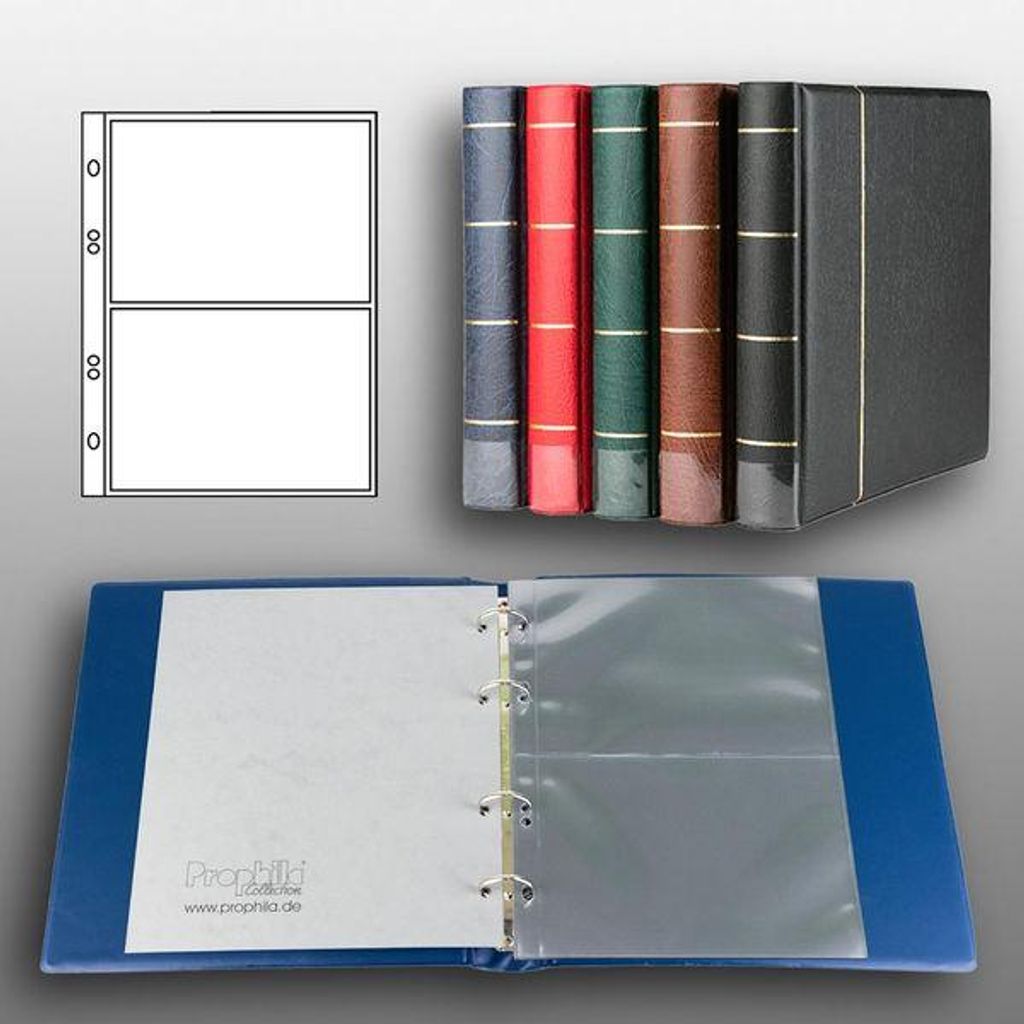Album de cartes postales Prophila Collection (bleu) avec 20 Image du produit 