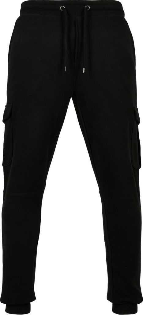 Urban Classics - FITTED Cargo Sweatpants caviar - S