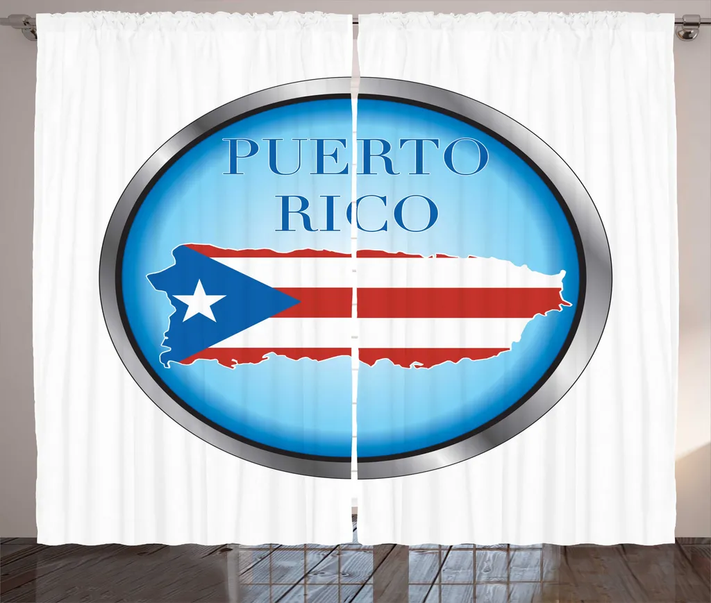 Rideau occultant partiel Porto Rico pour chambre 280x225 cm avec attaches