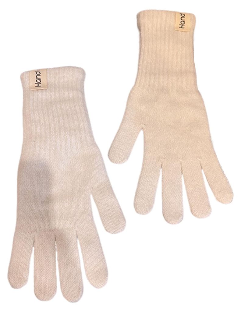 Winterstrickhandschuhe, dehnbare, warme Handschuhe, einfarbige Fingerhandschuhe für kaltes Wetter, für Mädchen, Männer, Frauen und Teenager
