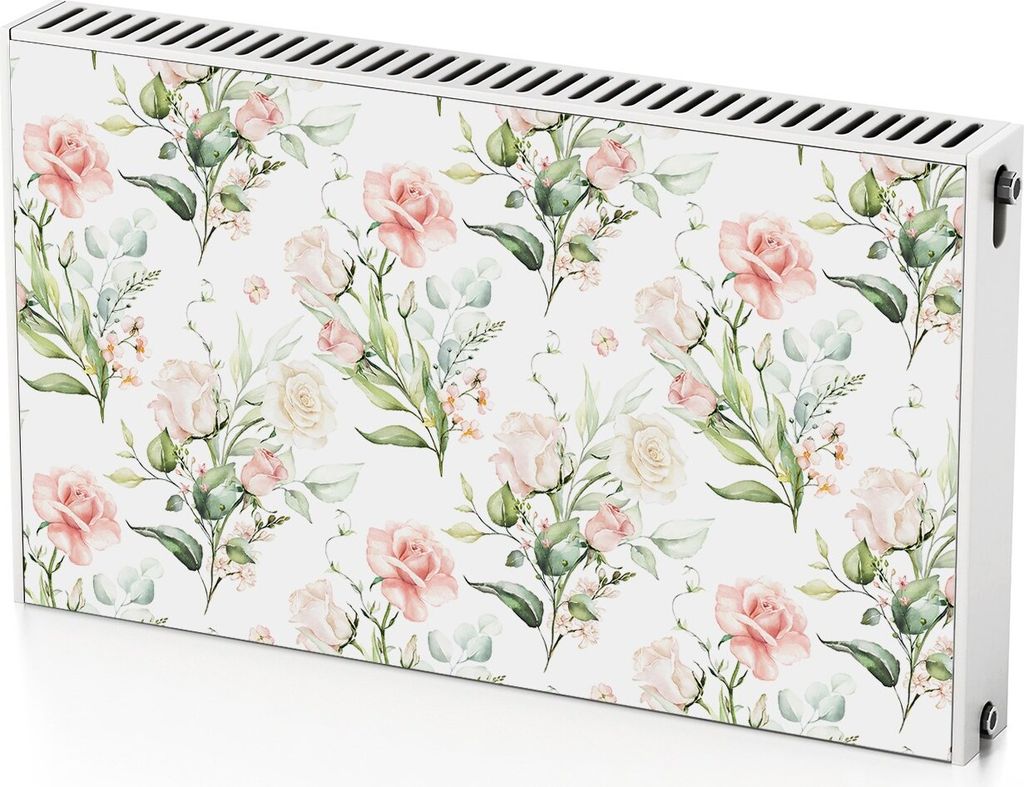 Blumen – Magnetische Heizkörperabdeckung – 100x60 cm – Magnet Heizkörperabdeckung – 3D Würfel – Heizkörperverkleidung – Magnetische...
