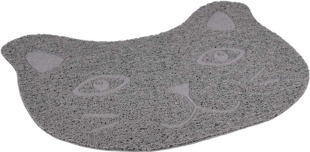 Tapis flamant devant la toilette pour chat ZELDA gris Image du produit 