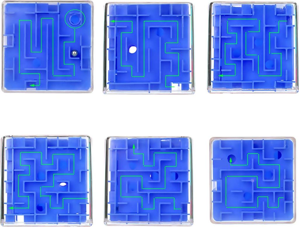 3D-Labyrinth, Würfel, Labyrinth, rollende Perlen, Spielzeug für Kinder, Puzzle-Spiel