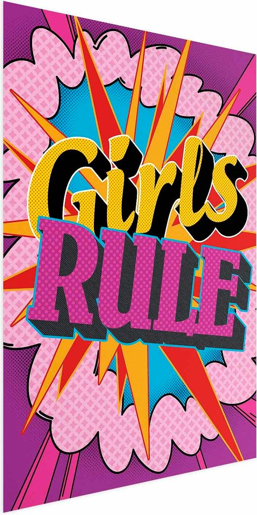 Posterpapier Poster - Girls Rule II 21x30 cm Für Kinder m-A-0829-ao-a