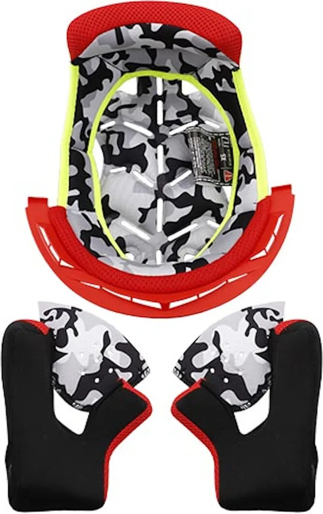 Coussinets et doublure LS2 MX437 Fast Evo rouge XL contre l'usure