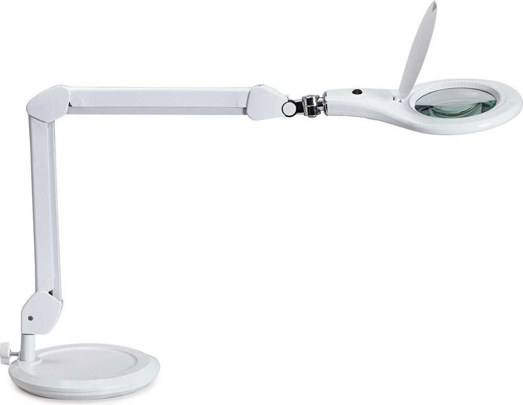 MAUL Lupenleuchte MAULmakro LED 6.500 K Standfuß weiß