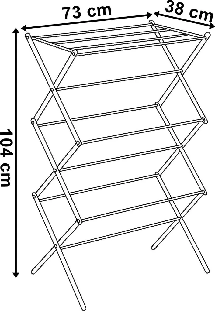 Sèche-linge vertical électrique pliable pour petits espaces HESTIA - 3