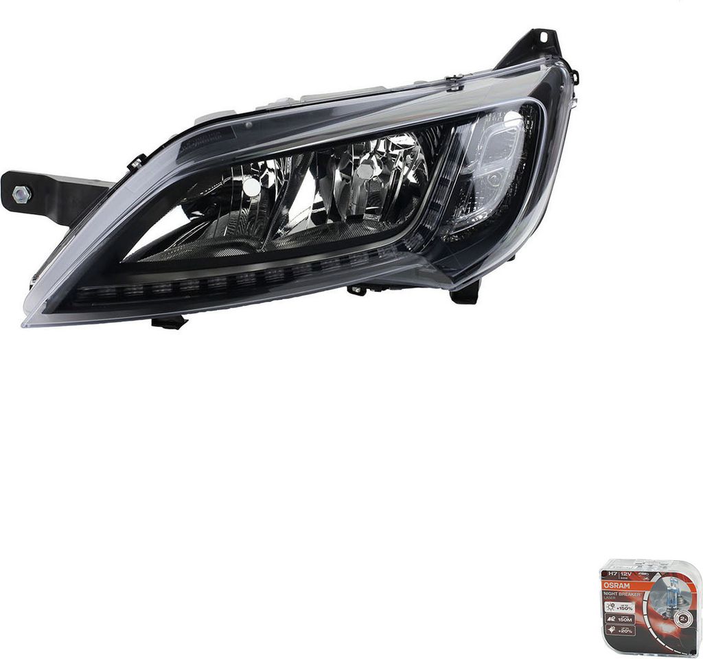 Scheinwerfer + Osram Night Breaker Laser passend für Fiat Ducato 250 251 Links 1612041480 1375102080 1392607080 1394433080 1631998880 Johns