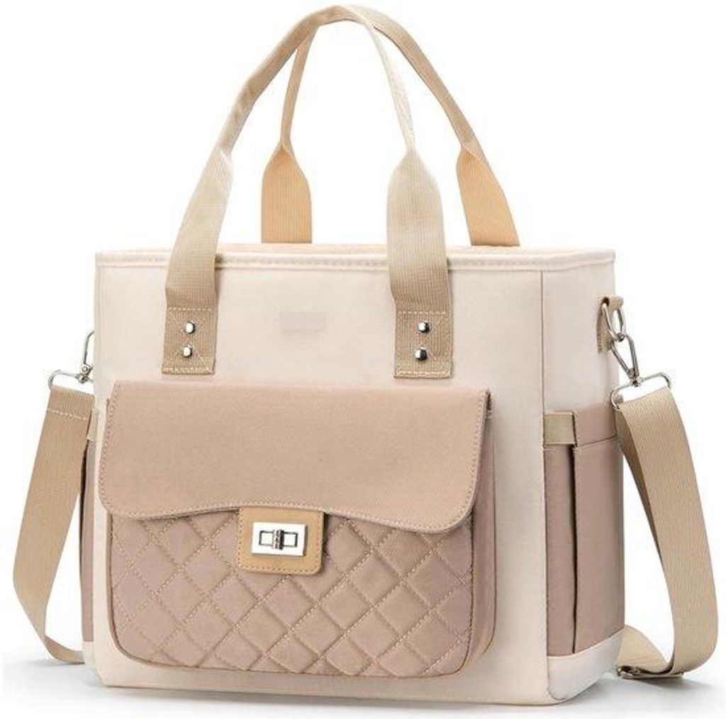 Isolierte Picknicktas für Frauen, leckgeschützte Tasche mit verstellbarer Schulterband für Erwachsene, thermische Tasche für Arbeit/Picknick, 16L