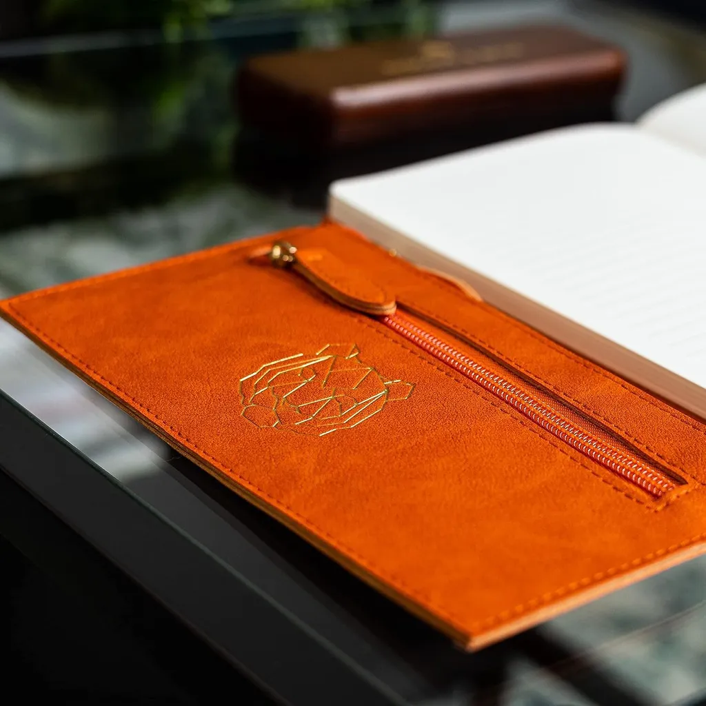 Elegante Astuccio Minimalista Doppia Zip in Pelle Vegana | Shop Online - 3