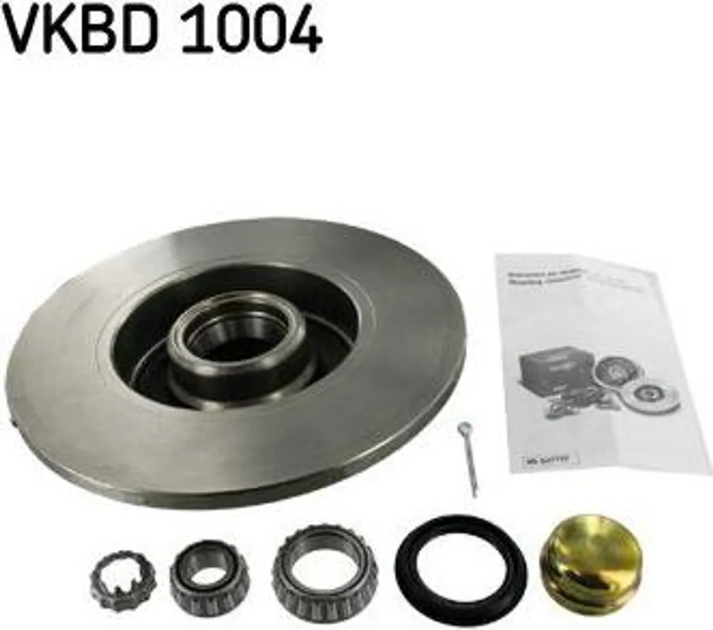 Kit disque de frein arrière SKF VKBD 1004 pour Cordoba et Passat 35I