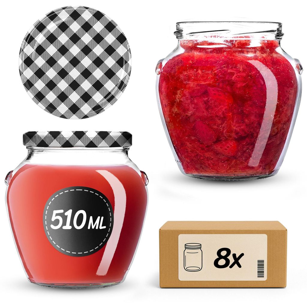 Barattoli per conserve KADAX da 510 ml con coperchio a vite Immagine del prodotto 