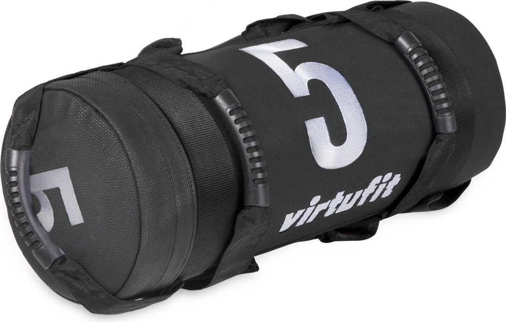 VirtuFit Power Bag Fitnessbag 5 kg mit mehreren Griffen aus PVC