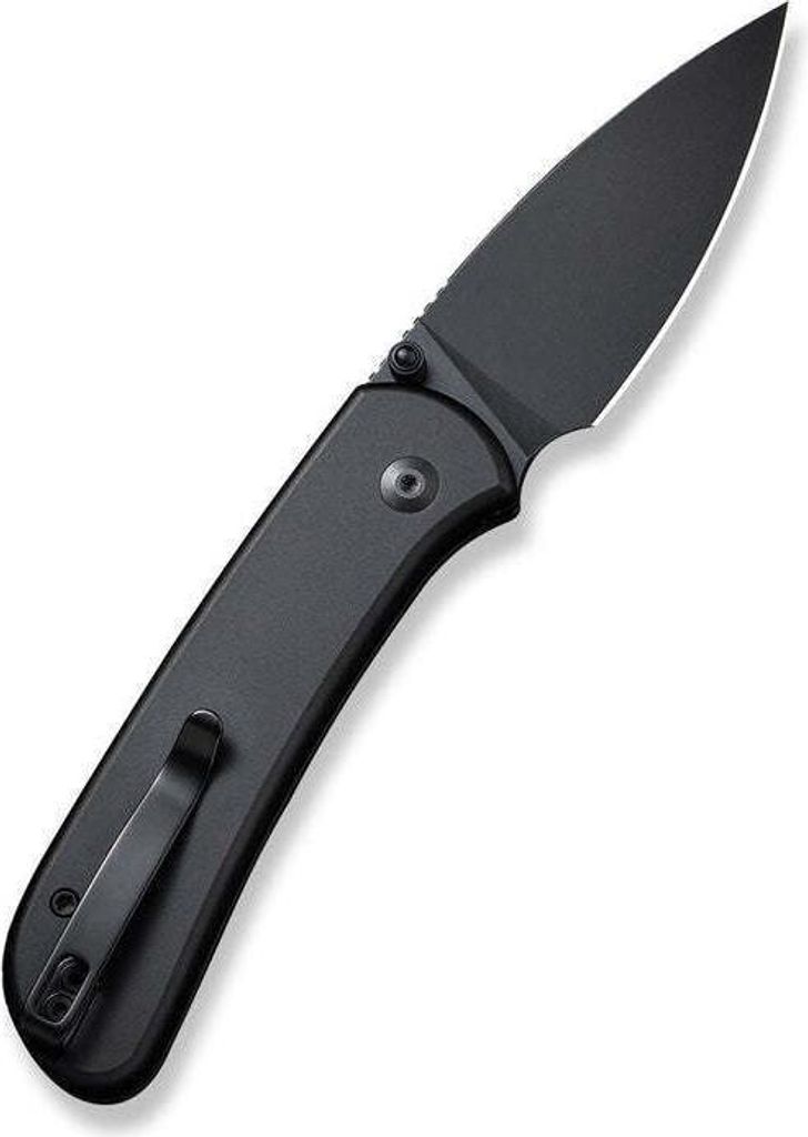 C22030E-1 CIVIVI Qubit Schwarz Aluminium Griff Schwarz Stonewashed 14C28N Klinge Button Loc