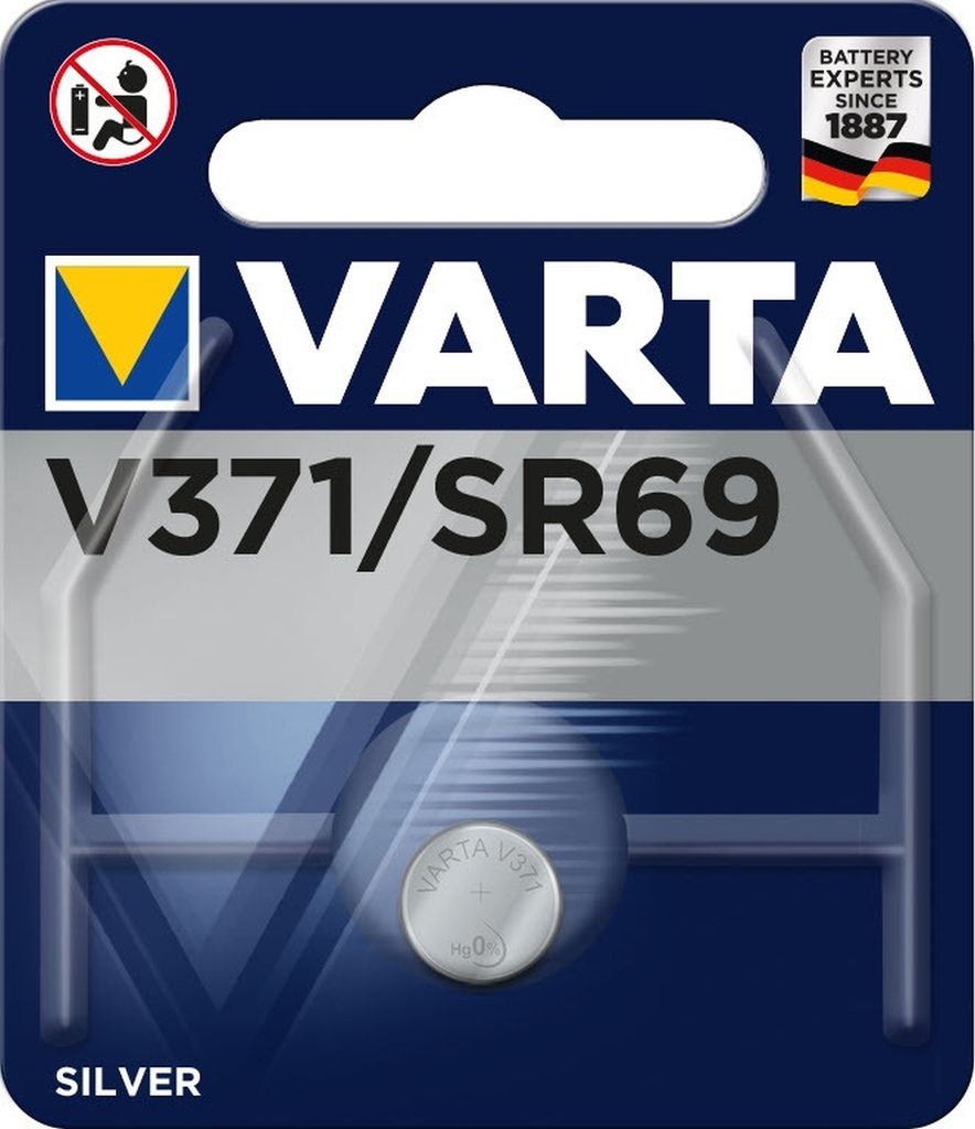 Varta Batterie Uhrenzelle V371 1.55V  30.0mAh Retail    Produktbild 