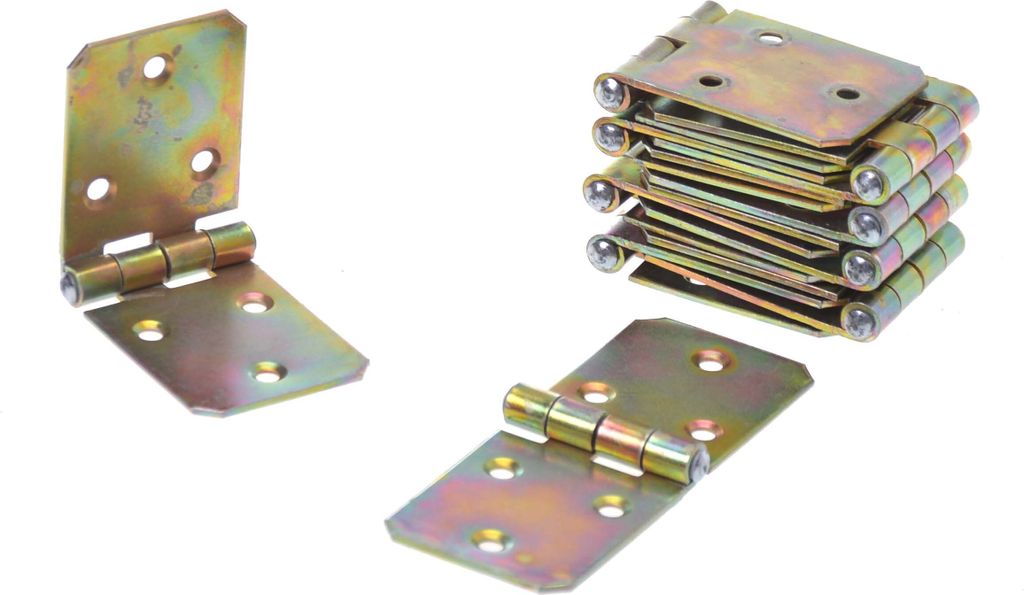 Aqbau Set 10 tlg. Kistenband 100 x 40mm Kistenbänder Tischband Tischbänder Gerollte Scharniere