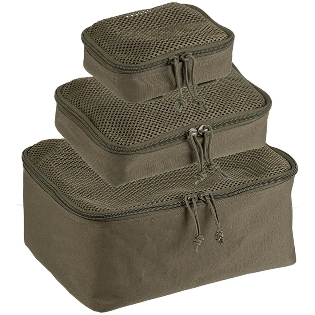 Organiseur de sac à dos Mil-Tec olive : lot de 3 filets de compartiment