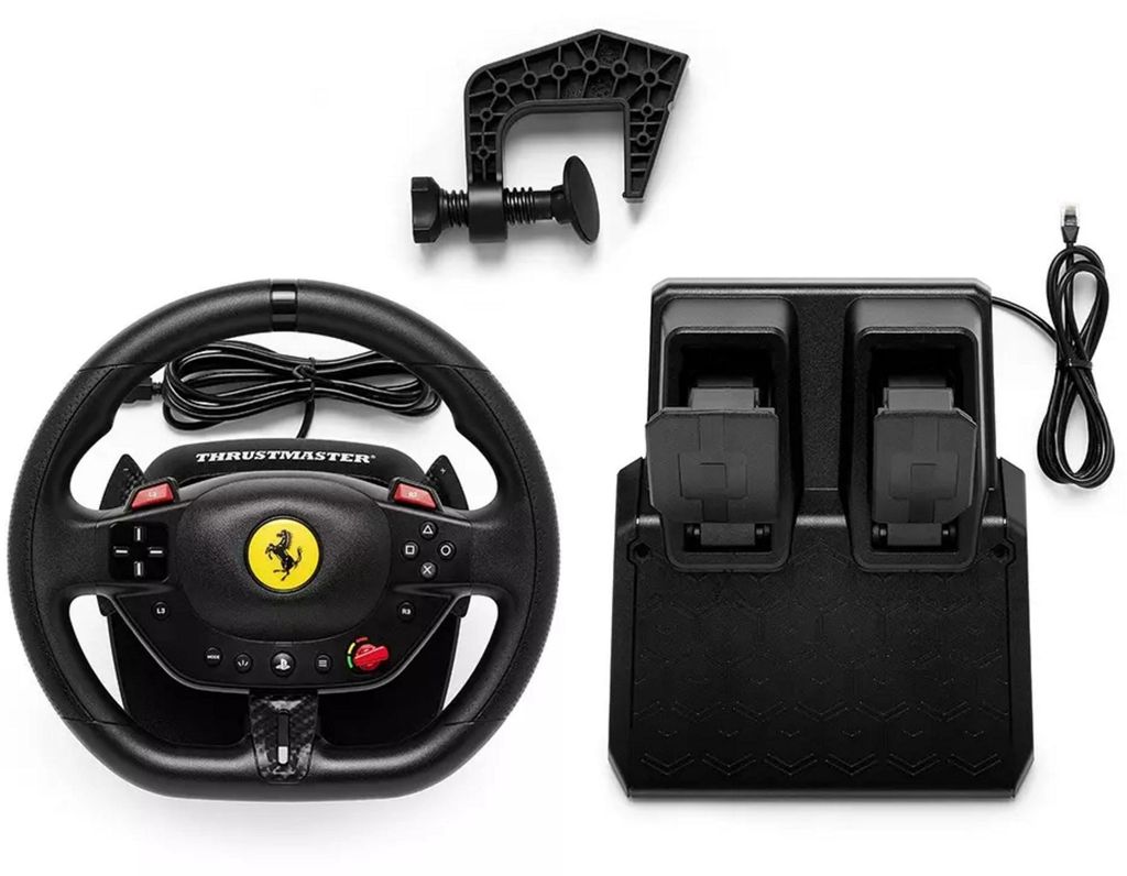 Thrustmaster T98-P Ferrari 296 GTB, Kierownica + pedały, Zdjęcie produktu 
