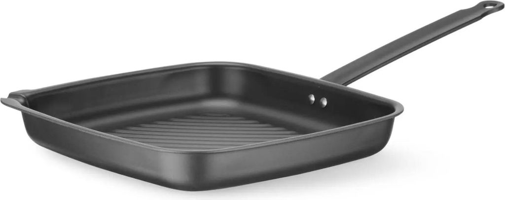 HENDI Grillpfanne, quadratisch 480 x 282 x (H) 80 mm – 627983