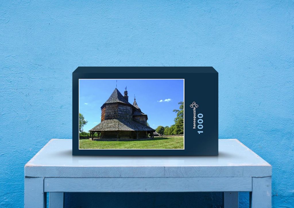 hansepuzzle 24960 - Holz-Haus Puzzle, 1000 Teile, Gebäude, 60,0 x 46,0cm mit hochwertiger Aufbewahrung, Kartonbox und wiederverschließbarem Beutel