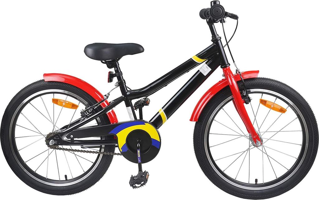 Kinderfahrrad 20 Zoll für 6-11 Jahre alt Blau Weiß