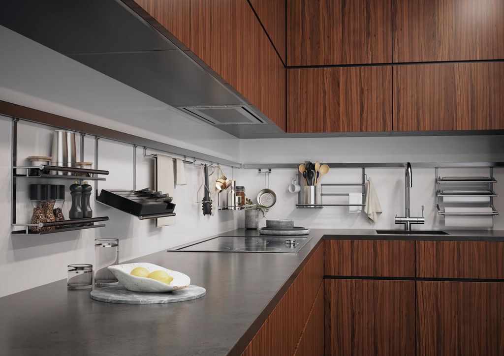 Linero Style Tuchleiste, schwarz matt / Relingsystem / Kesseböhmer