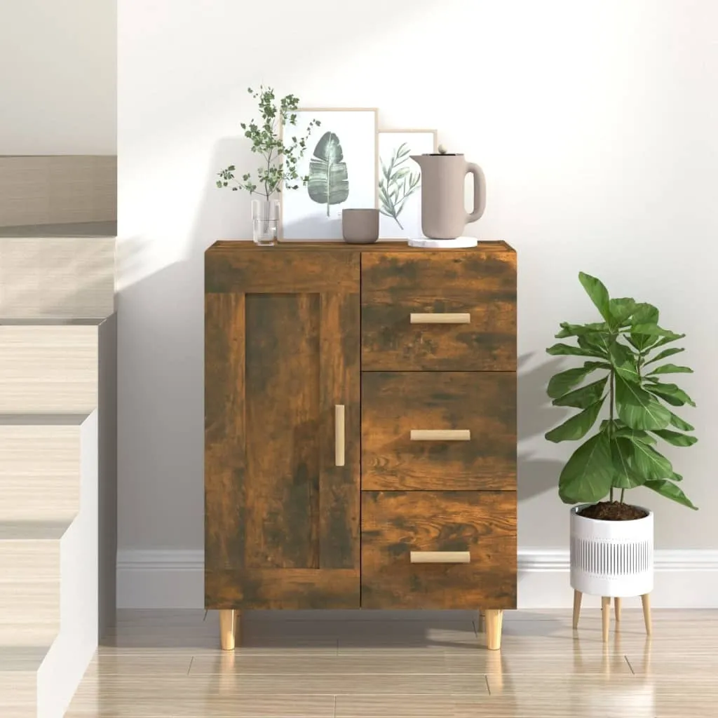 Offerta Credenza 69,5x34x90 cm Rovere Fumé | Robusta e Duratura