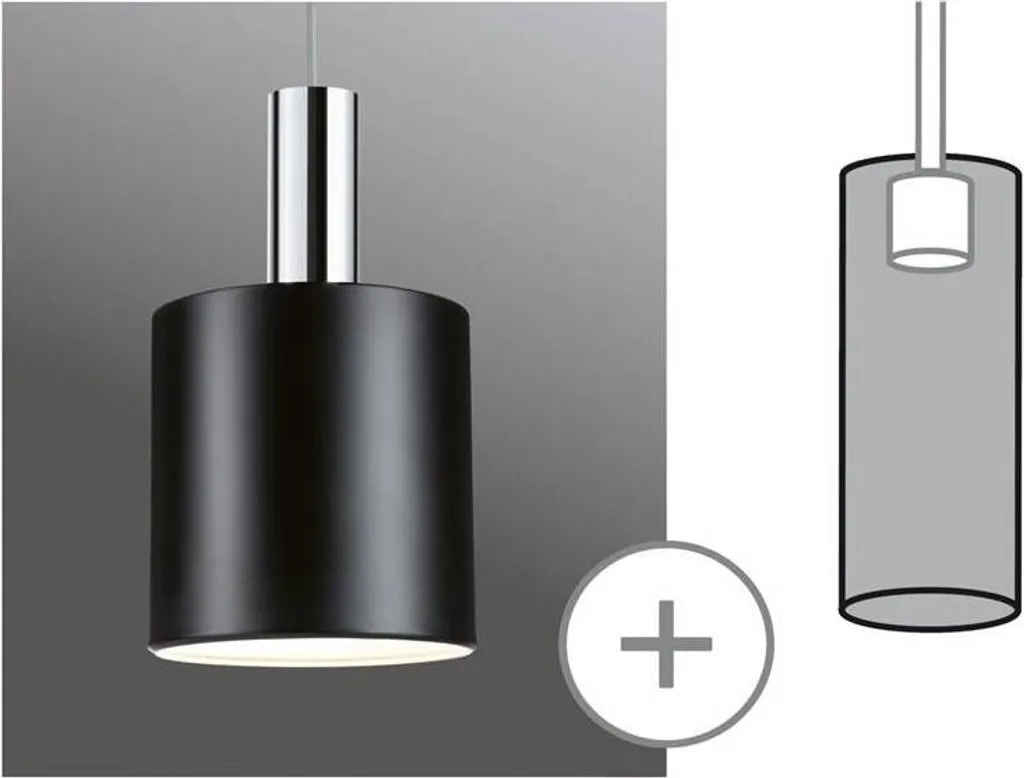 Paralume Tallis 2Easy 160mm nero opaco