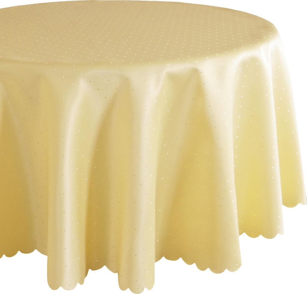 Tischdecke Ø 170 cm in Gelb für Esstisch & Küche