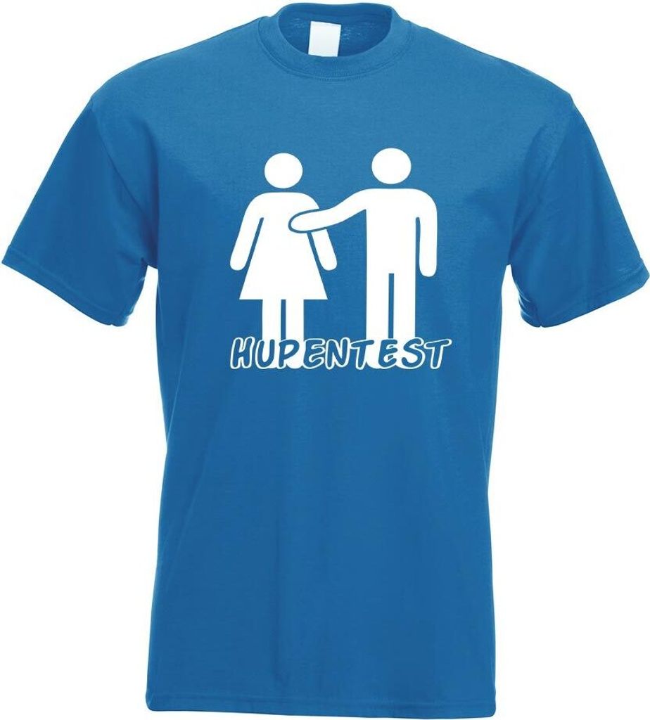 Kiwistar - T-Shirt - royal - Hupentest Motiv Bedruckt Funshirt Design Print - mit Motiv Bedruckt - Funshirt Design - Sport - Freizeit - Herren - M
