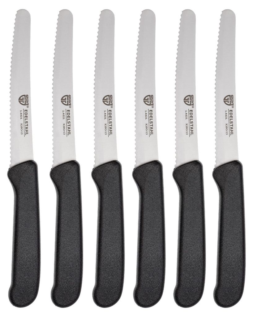 Gräwe® Nóż stołowy Nóż do bułek 6 szt Zdjęcie produktu 