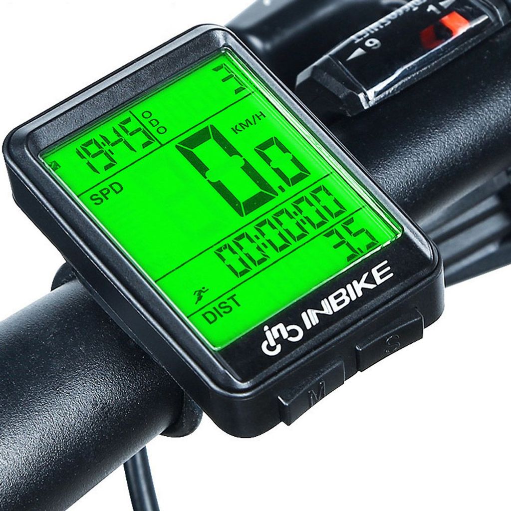 Fahrradcomputer LCD Fahrrad Tachometer Radfahren Kilometerzähler Reiten kabellos 