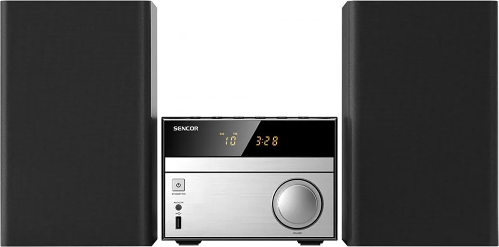 Sencor SMC 4300BR Microsystème CD MP3 30W avec Bluetooth et Radio FM RDS