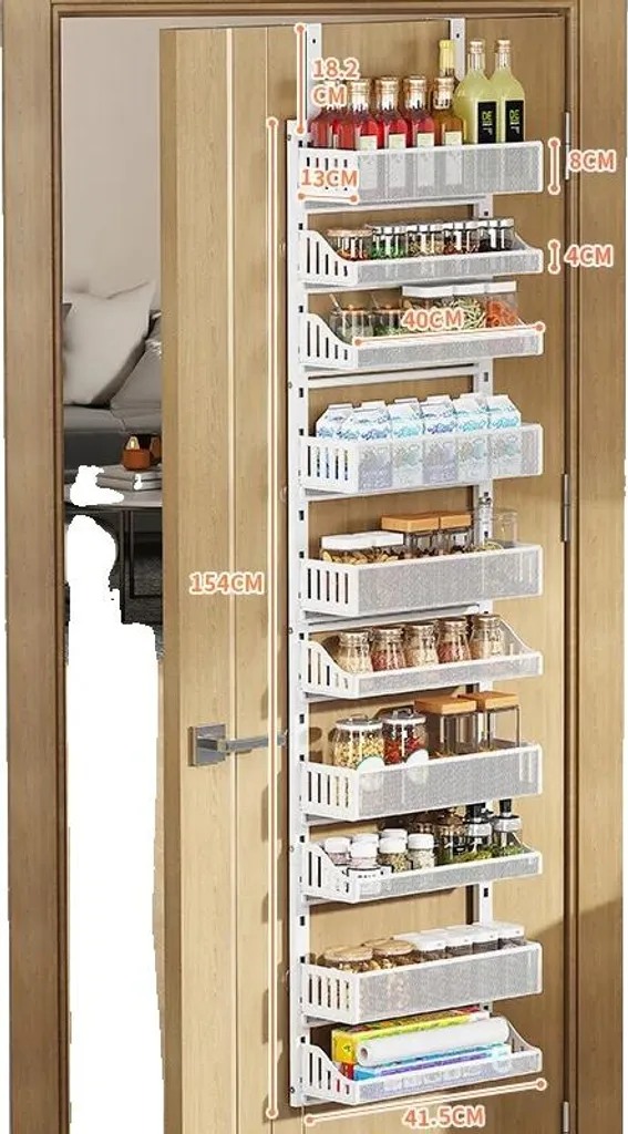Étagère de rangement de porte blanche : fini le désordre dans vos pièces